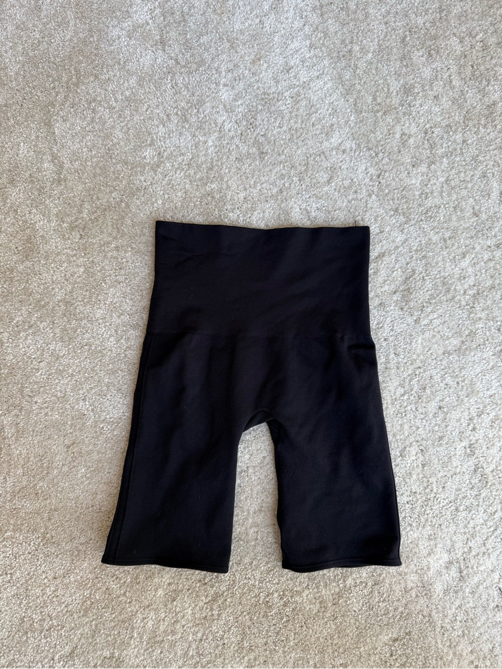 SPANX Black High-Waist Bike Shorts